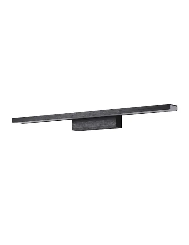 Aplique 22W Aluminio Negro para el Espejo del Baño