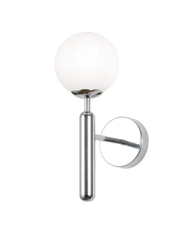 Aplique Bola Cristal Opal y Metal Cromado