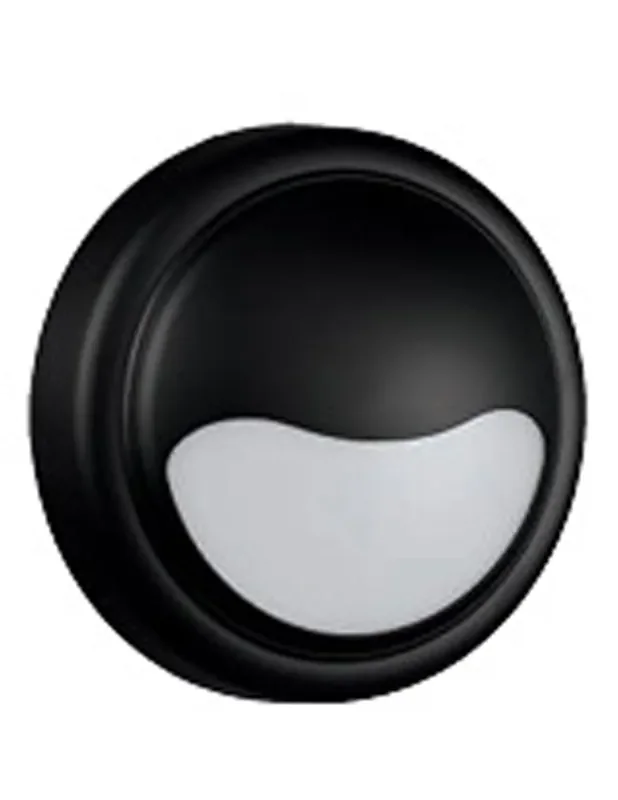 Aplique de Exterior Redondo Led Negro IP65