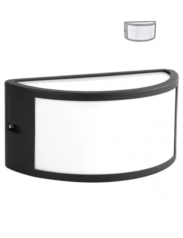 Aplique Exterior Ara Negro o Gris