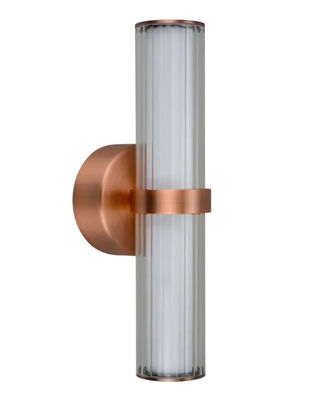 Aplique LED Base Redonda Rosa Cromo