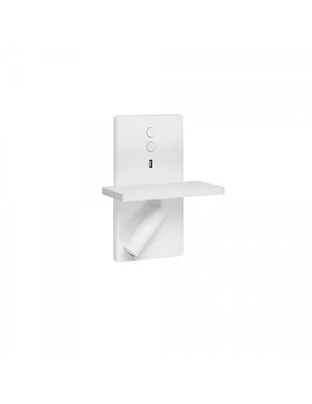 Aplique LED con USB Blanco