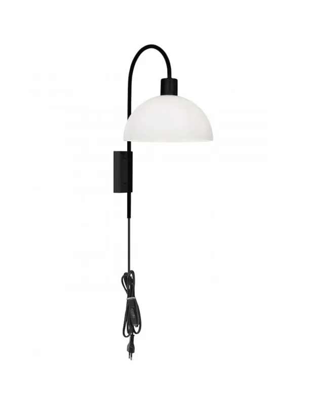 Aplique Negro Tulipa Media Bola Opal