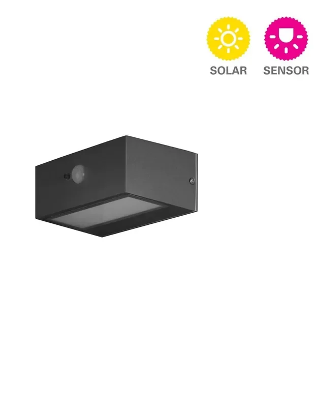 Aplique Solar con Sensor de Movimiento