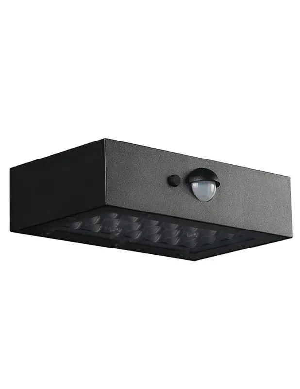 Aplique Solar Doble Luz con Sensor de Movimiento