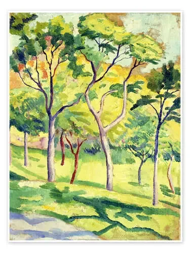 Árboles en el prado de August Macke ARTOTHEK