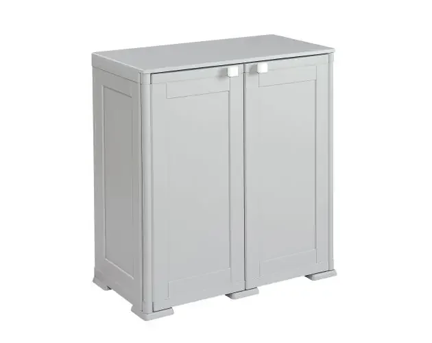 Armario simplex 2 puertas 3 compartimentos interiores gris | Brico Depôt Spedizione Espresso