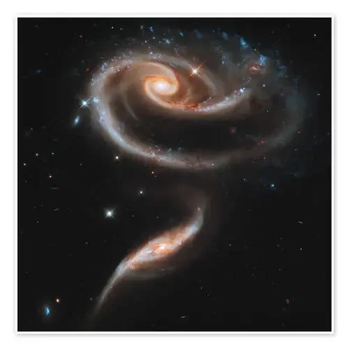 Arp 273 interacting galaxies in Andromeda. de NASA Stocktrek Images