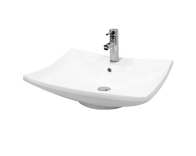 Artigianale Lavabo sobre encimera rectangular 605x460x165 mm blanco ecd germany | Brico Depôt