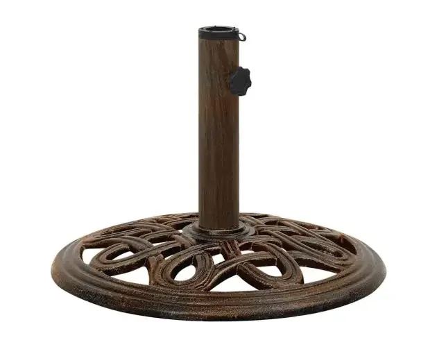 Artigianale vidaXL base de sombrilla de hierro fundido bronce 40x40x32 cm | Brico Depôt