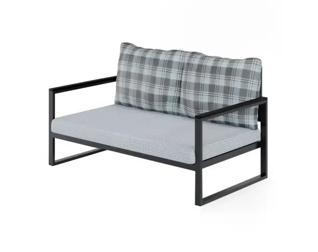 Artigianale Wellhome sofá de jardín 2 plazas multicolor, 128x65x75 cm | Brico Depôt