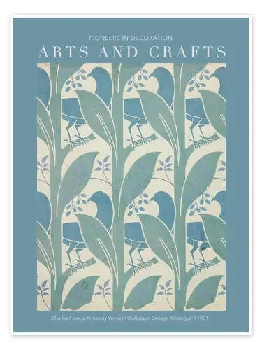Arts and Crafts – Grategus II de Charles Francis Annesley Voysey Exhibition Posters