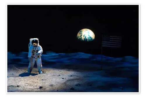 Astronauta en la luna de Jim Engelbrecht Danita Delimont