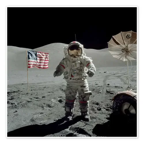 Astronauta en la Luna de NASA Stocktrek Images