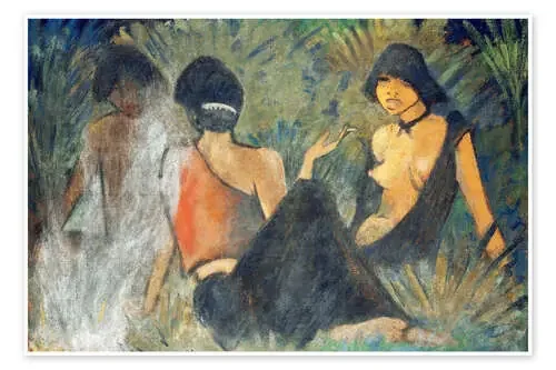 At the campfire de Otto Mueller Bridgeman Images