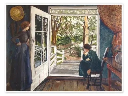 At the garden room door de Nikolai Astrup Bridgeman Images