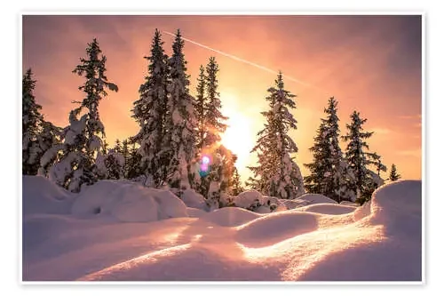 Atardecer en la nieve de Matthias Köstler