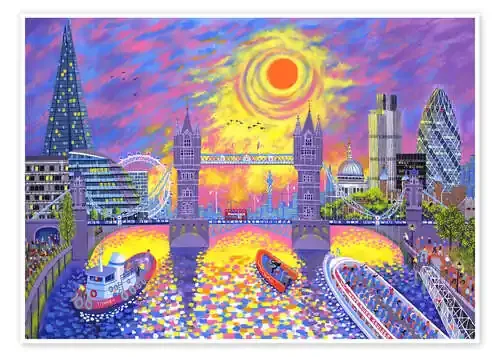 Atardecer piscina de Londres de David Newton Bridgeman Images