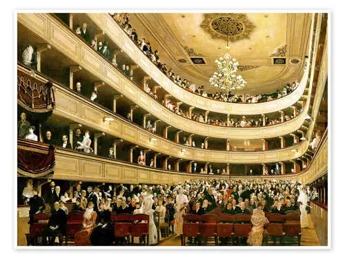 Auditorium of the Old Burgtheater in Vienna de Gustav Klimt akg-images