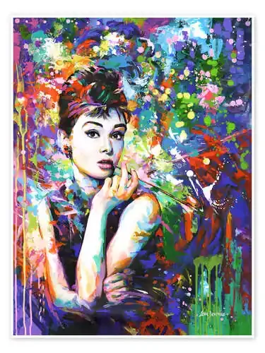 Audrey Hepburn, Modern Portrait de Leon Devenice