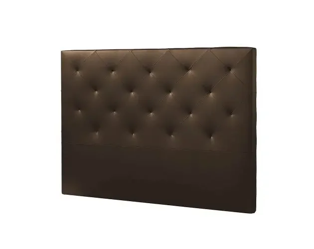 Autentico Cabecero tapizado rombo 150×115 cm chocolate, 8 cm de grosor | Brico Depôt