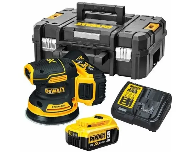 Autentico Ponteuse excéntrica xr 18v 125 mm sin escobillas Dewalt – 2 baterías 5.0ah | Brico Depôt