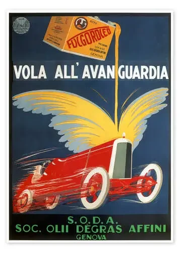 Automotive oil from Genoa de Vintage Advertising Collection