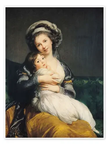 Autorretrato con turbante y niño de Elisabeth Louise Vigee-Lebrun Bridgeman Images