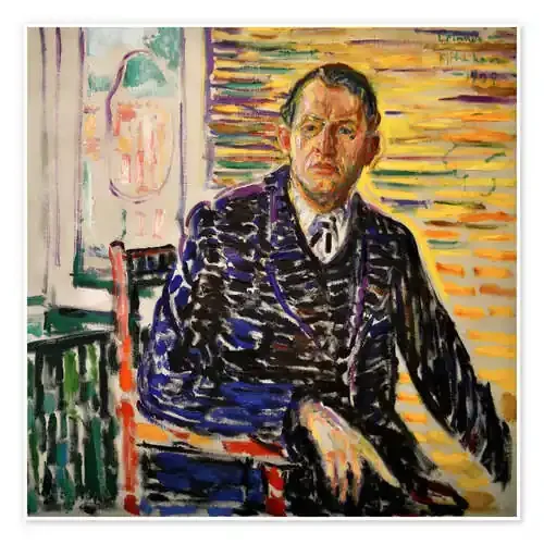 Autorretrato en el interior de Edvard Munch Master Collection