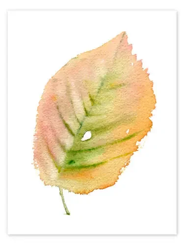 Autumn leaf de Verbrugge Watercolor