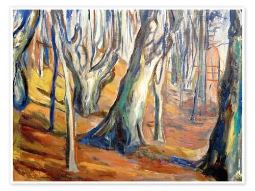 Autumn (Old trees, Ekely) de Edvard Munch Master Collection