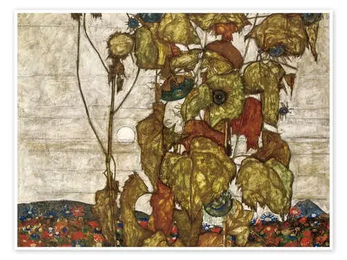 autumn sun de Egon Schiele ARTOTHEK
