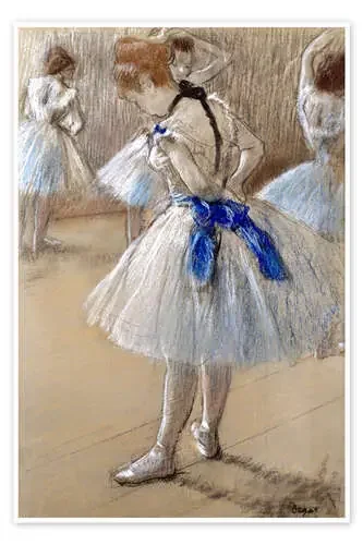 Bailarina atándose el lazo de Edgar Degas Master Collection