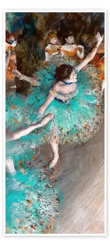 Bailarina basculando (Bailarina verde) de Edgar Degas Master Collection