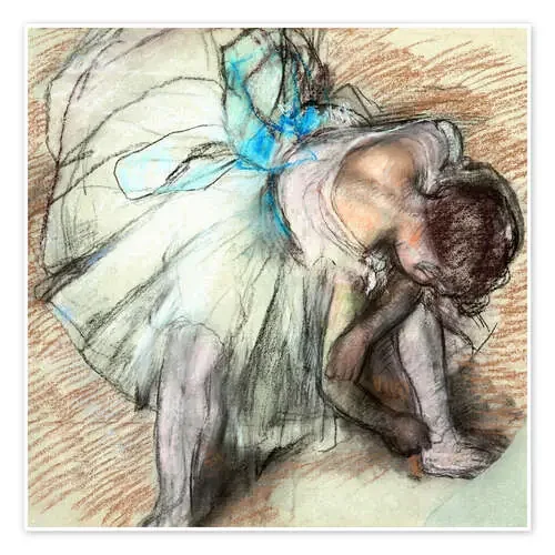 Bailarina quitándose los zapatos de Edgar Degas Master Collection