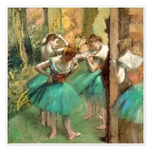 Bailarinas en rosa y verde de Edgar Degas Master Collection