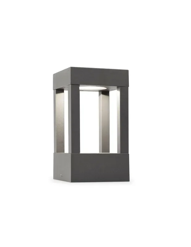 Baliza Baja Exterior Gris 4 Caras