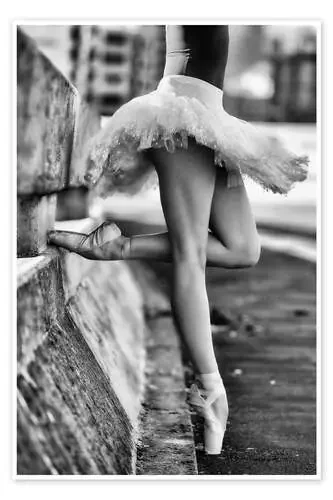 Ballet Dancer on a Wall 1x
