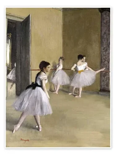 Ballet room at the Peletier de Edgar Degas akg-images