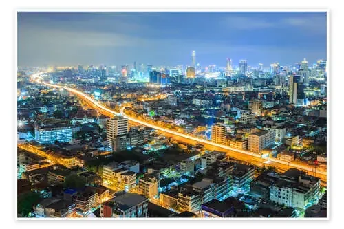 Bangkok downtown Skyline at night Editors Choice