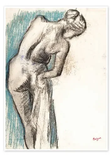 Bañista secándose de Edgar Degas Master Collection