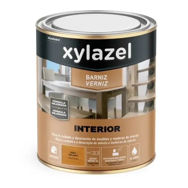 Barniz agua brillante roble 750 ml Xylazel | Brico Depôt Spedizione Gratuita