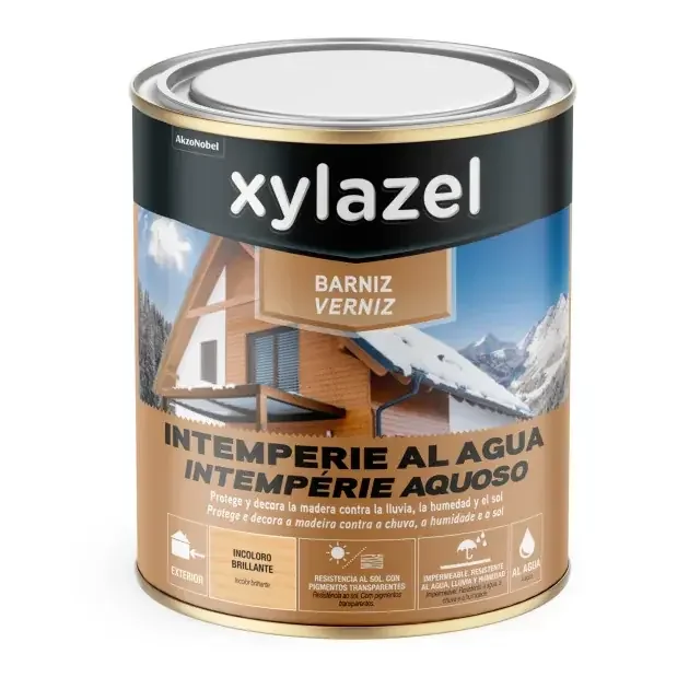 Barniz intemp brillante incoloro 750 ml Xylazel | Brico Depôt Premium