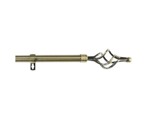 Barra de acero extensible y decorativa (dorado, 160-310cm trenza acero) | Brico Depôt Acquista Ora