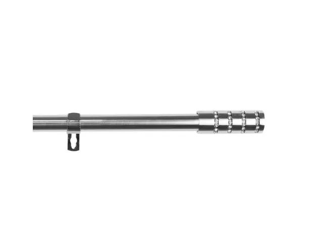 Barra de acero extensible y decorativa (plata, 120-210cm diamante) | Brico Depôt A Buon Prezzo