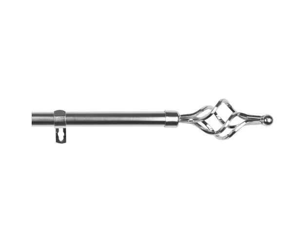 Barra de acero extensible y decorativa (plata, 120-210cm trenza acero) | Brico Depôt Reso Gratuito