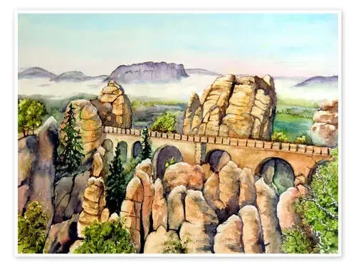 Basteibrücke de Burkhard Posanski