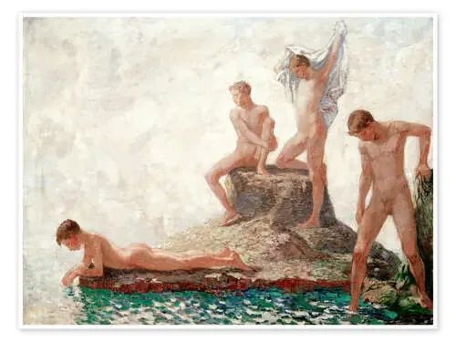 Bathers youths de Ludwig von Hofmann akg-images