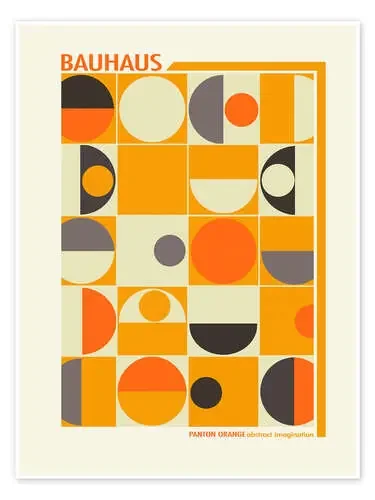 Bauhaus – Panton Orange de Mandy Reinmuth Exhibition Posters
