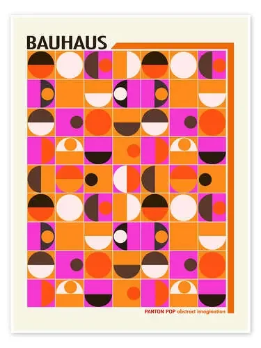 Bauhaus Pink Panton Pop de Mandy Reinmuth Exhibition Posters